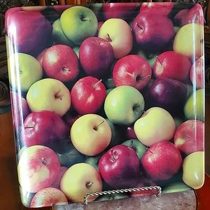 🍎 13" Square Ceramic Platter/Tray by Starbucks